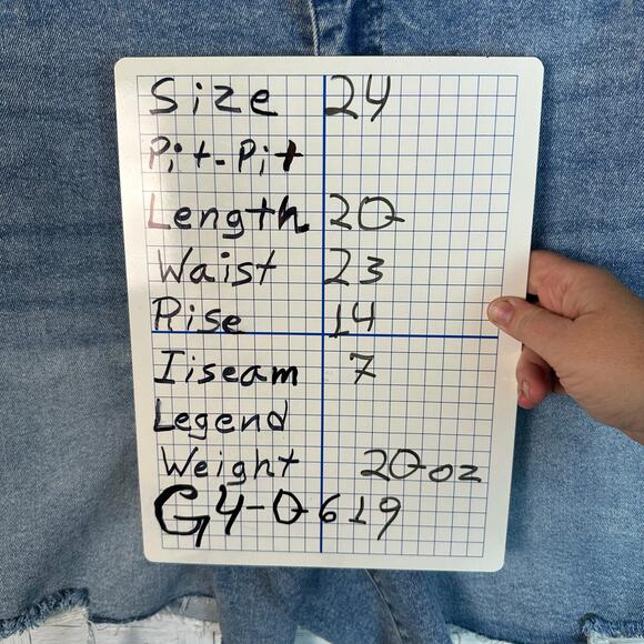 Ava & Viv high rise relax fit Bermuda short cut off denim medium wash plus size - Picture 12 of 12